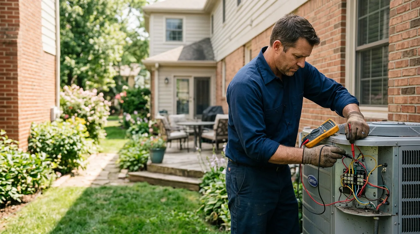 HVAC technician working near Reading, MN